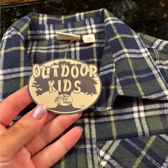 Plaid Button-Up Shirt Flannel Boys NWT! - Picture 2 of 3